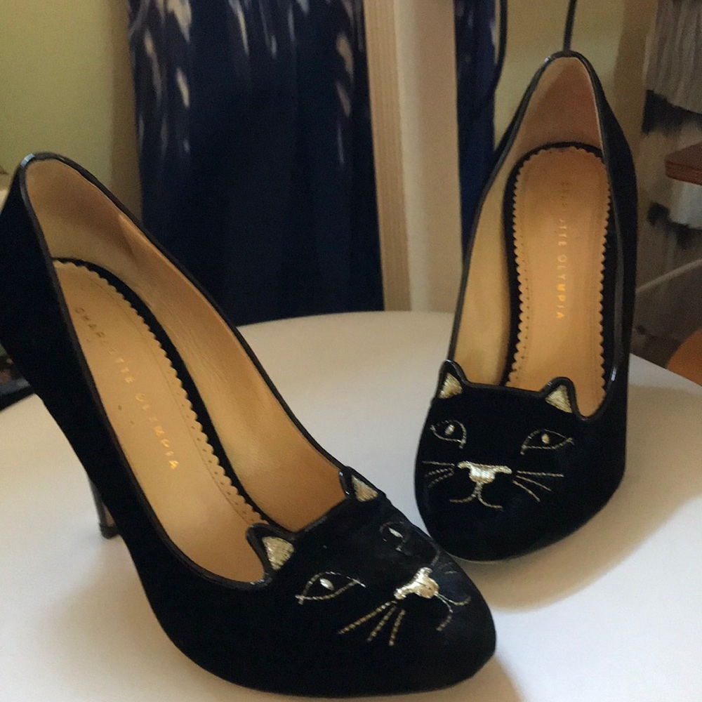 Charlotte Olympia cat stilettos 10